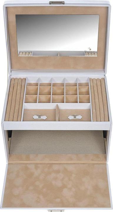 Image du produit Sacher Schmuckkoffer Victoria Ringe M8.001.012043 weiss beige mit Korrosionsschutz Ech