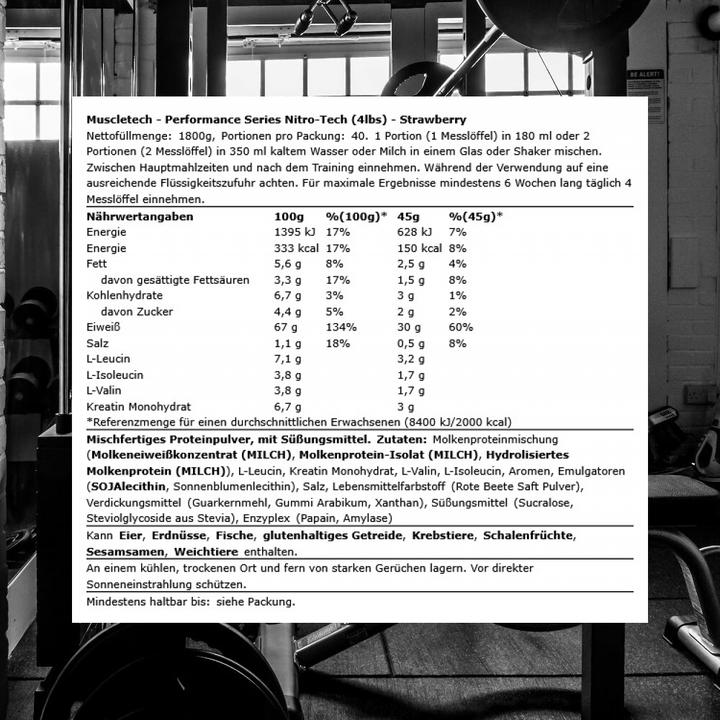 Actual product image Muscle Tech Performance Series Nitro-Tech (1810 g)