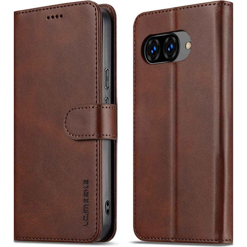 LC.Imeeke Google Pixel 10a - Leder Etui Hülle (Google Pixel 10a), Cover smartphone, Marrone