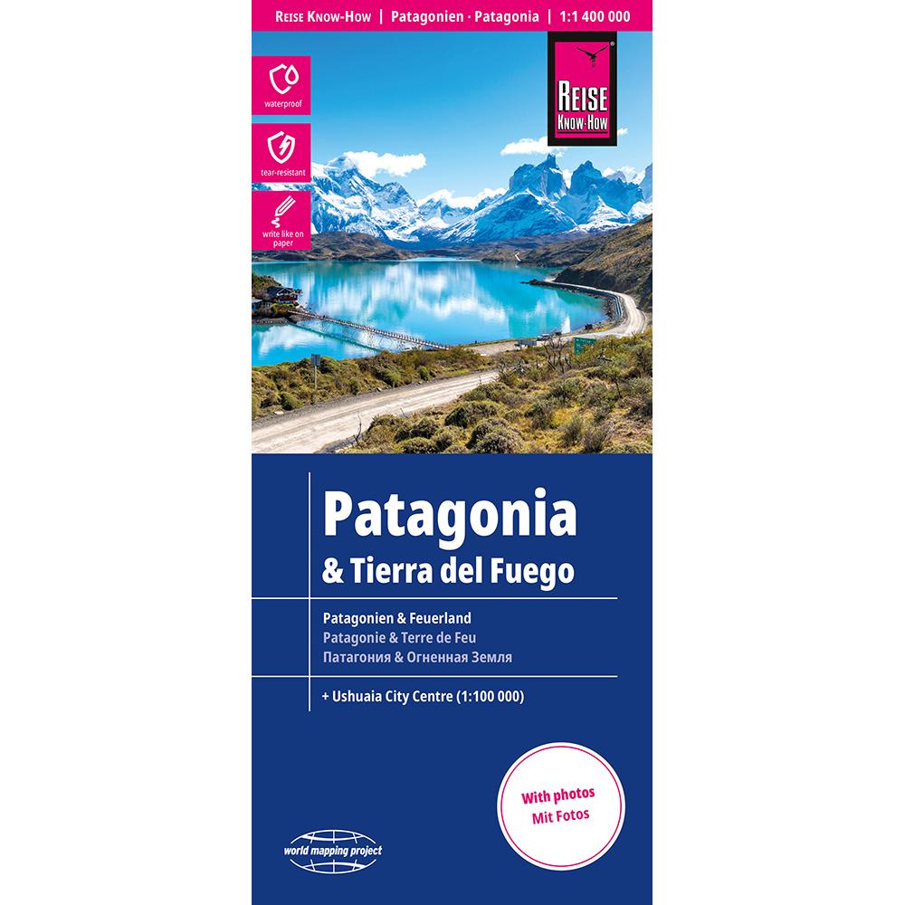 Landkte Patagonien, Feue, Landkarte