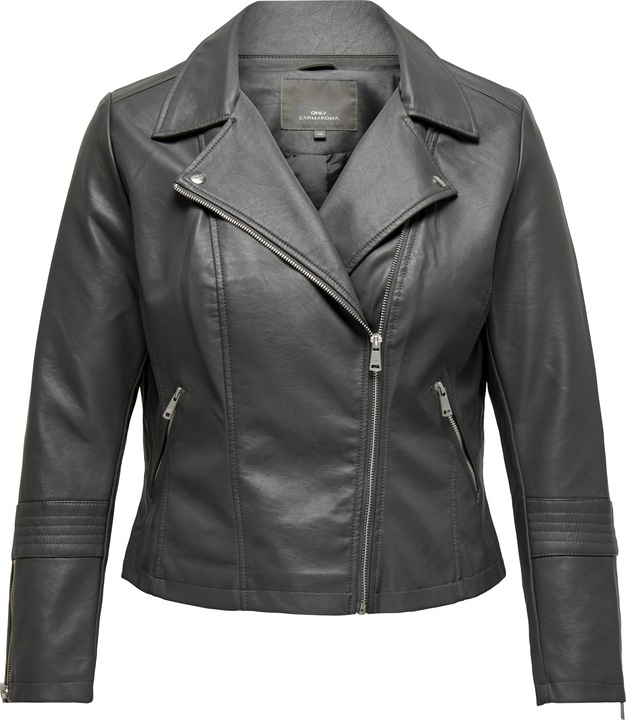 Actual product image Only Curvy biker faux leather jacket Biker jacket in leather look (50)