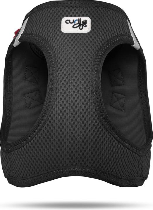 Actual product image Curli Harness Vest Air-Mesh XL, Black (XL, Dog, General)