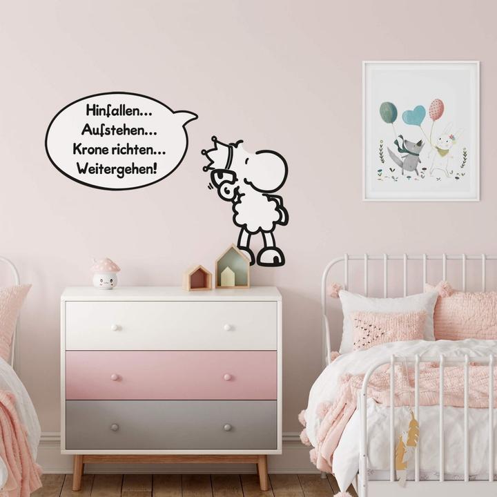 Image du produit Sheepworld Les héros des mots redressent la couronne (110 x 70 cm)