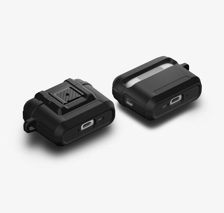 Actual product image Spigen Lock Fit AirPods Pro 3 Case Matte Black