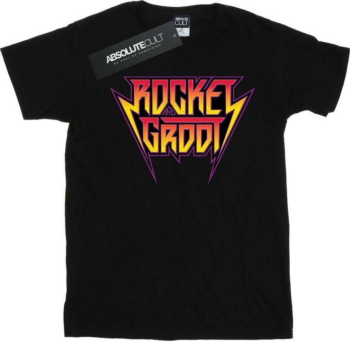 Produktbild Guardians Of The Galaxy Vol. 2 Rocket And Groot Metal Logo TShirt (3XL)