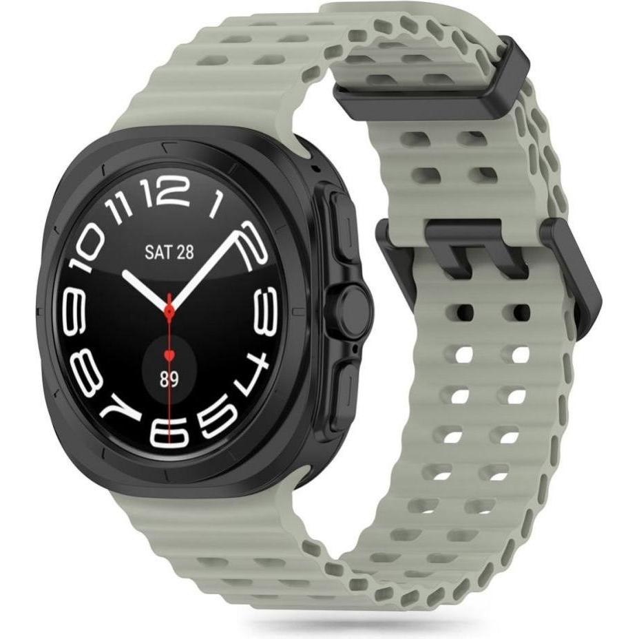 Tech-Protect IconBand Pro for Samsung Galaxy Watch Ultra (47mm) - Dark Green (TPU, Galaxy Watch Ultra), Uhrenarmband, Gr...