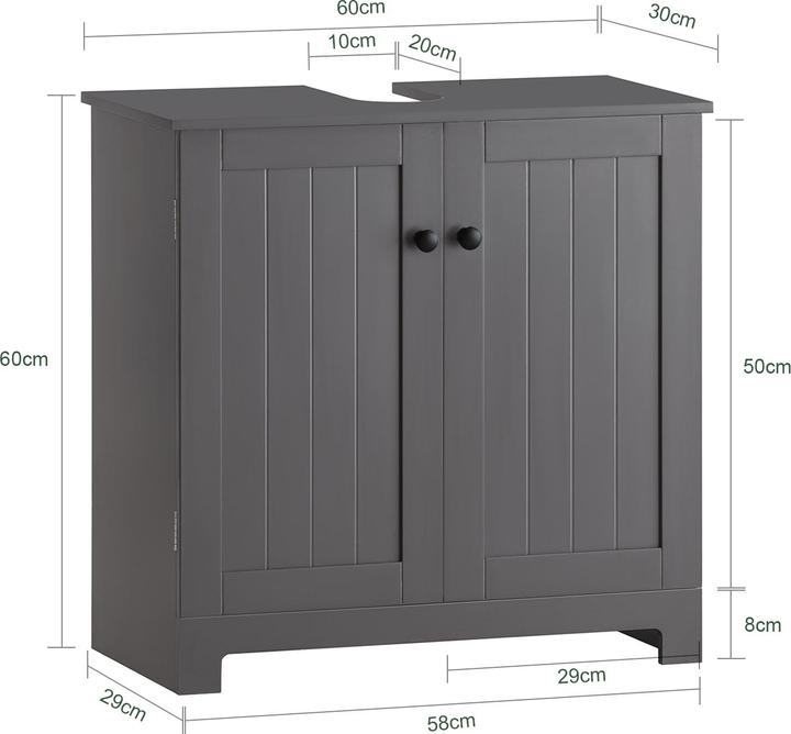 Produktbild SoBuy Waschbeckenunterschrank (60 x 60 x 30 cm)