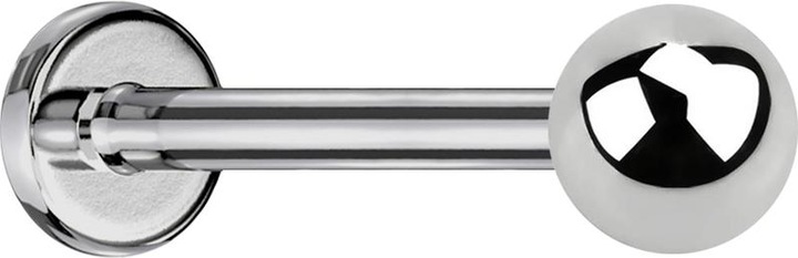 Produktbild Star Piercing Steriles Micro Labret silber mit Kugel (Titan G23, ohne Messing)