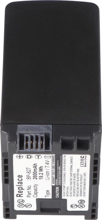 Actual product image AccuCell Akku Canon BP-827 (Camera battery)