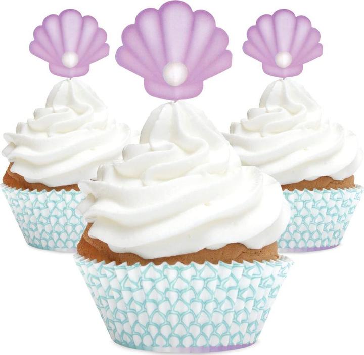 Produktbild ScrapCooking Cupcake-Förmchen - Meerjungfrau (24Stk)