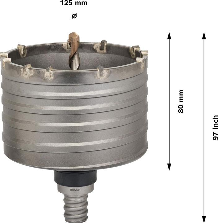Actual product image Bosch Professional Zubehör PRO SDS max-5 Core Cutter, 125 x 80 x 97 mm (125 millimetres)