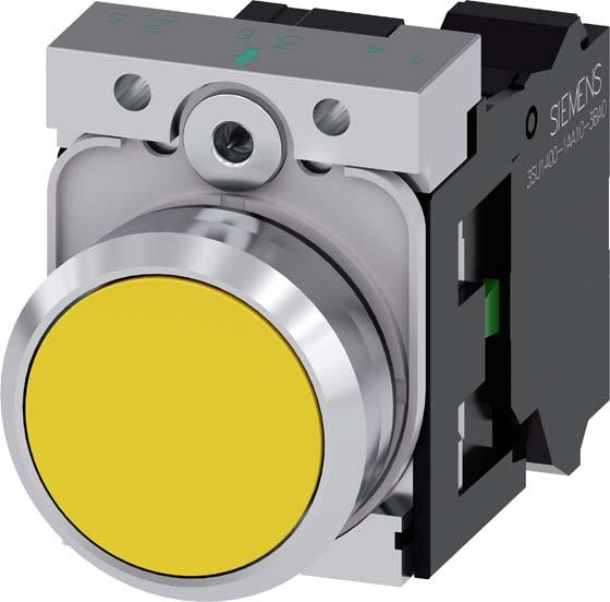 Produktbild Siemens Pushbutton 22mm yellow 1NO
