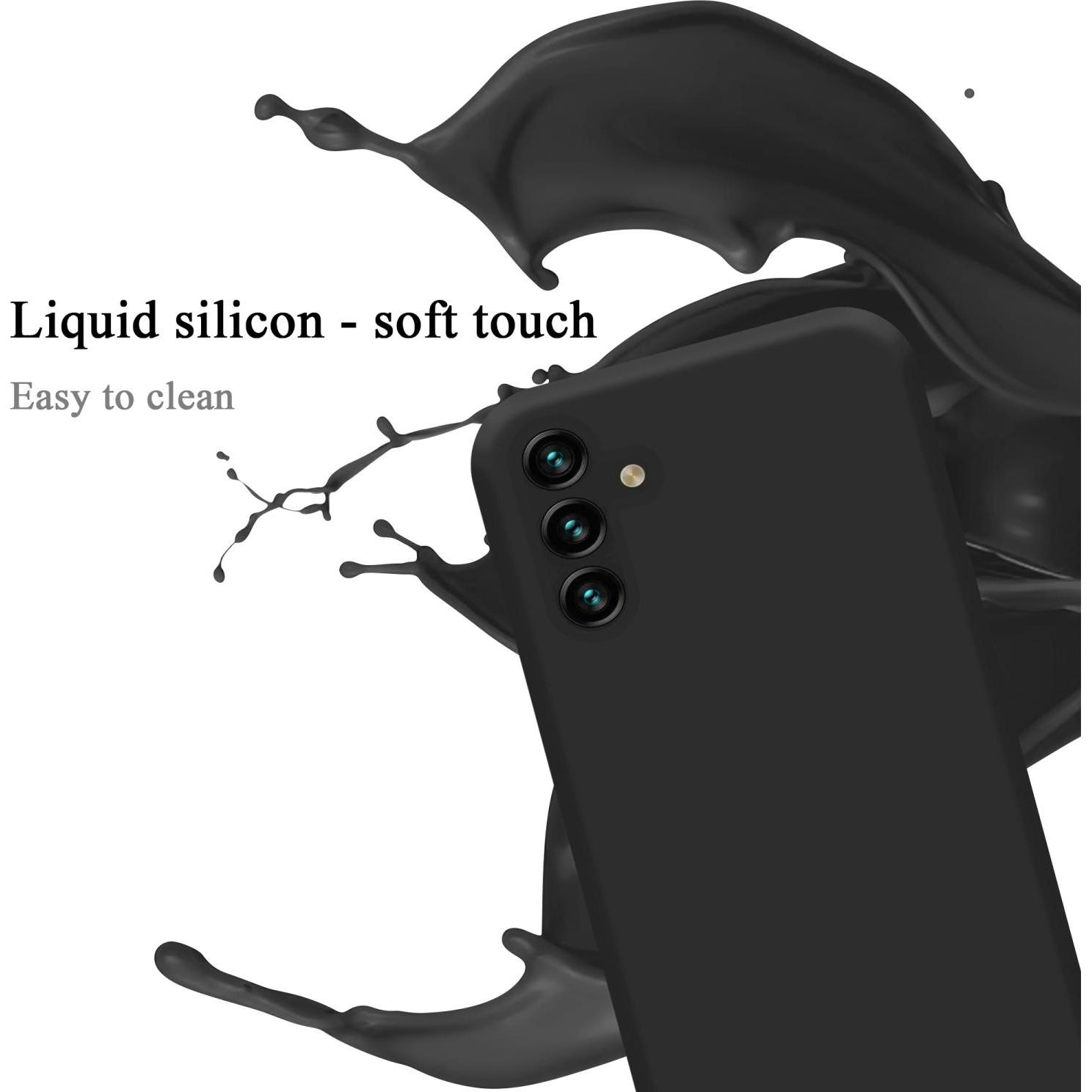 Thumbnail - Cadorabo TPU Liquid Silicone Case Hülle (Samsung Galaxy A13 5G), Smartphone Hülle, Schwarz