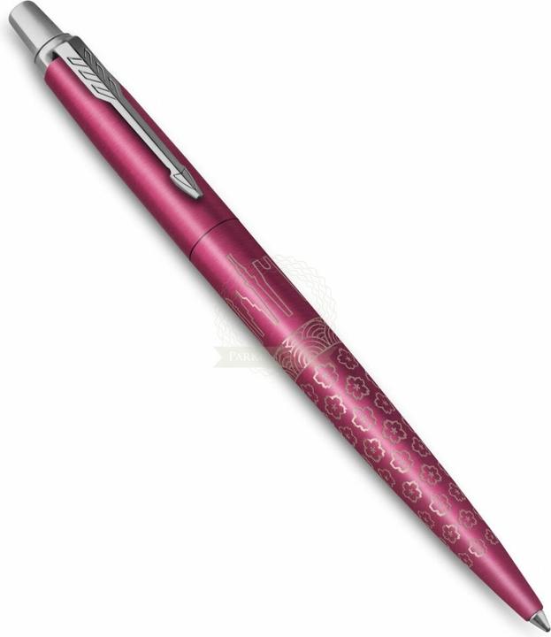 Image du produit Parker Pen Stylo à bille rétractable JOTTER Tokyo, rose métallisé Largeur de trait : M, Couleur du trait : (Rose / Argent, 1x)