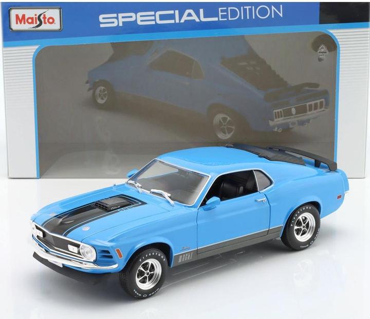 Produktbild Maisto Ford Mustang Mach 1 1970 1/18 blau