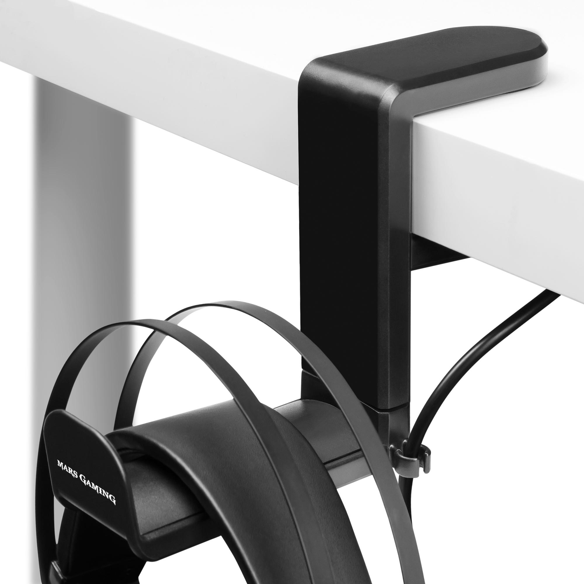 Thumbnail - Mars Gaming Support Casque Mhh (Noir), Kopfhörerständer, Schwarz