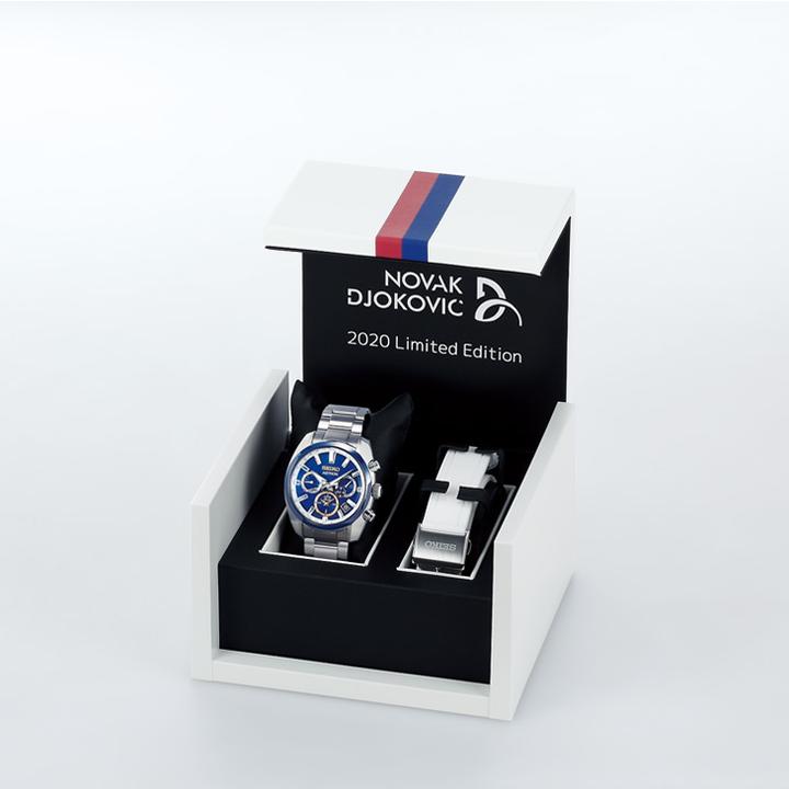 Actual product image Seiko Astron GPS Solar Dual Time Novak Djokovic Limited Edition (Digital watch, Hybrid watch, 43 mm)