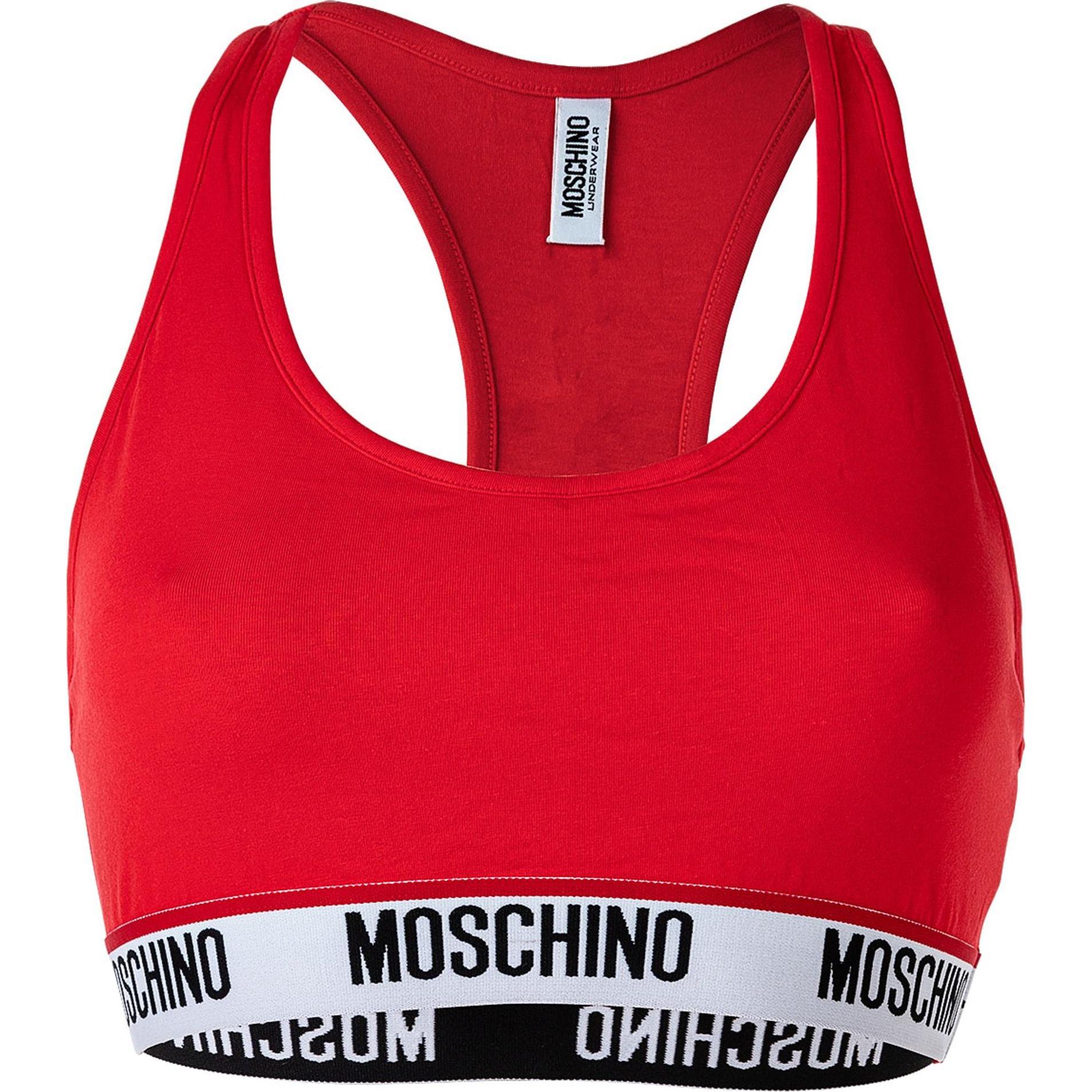 Moschino, BH, Bustier Sportlich Bequem sitzend, Rot, (S)