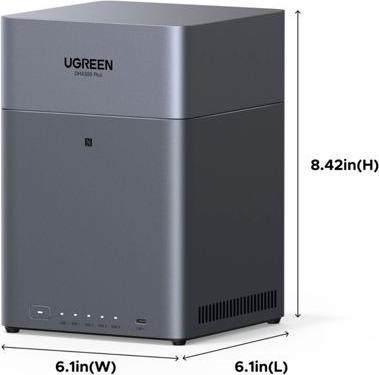 Image du produit Ugreen 4-Bay Network Attached Storage DH4300 Plus EU Diskless (0 TB)