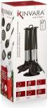 Actual product image Kinvara set 7 pieces kitchen utensils black silver