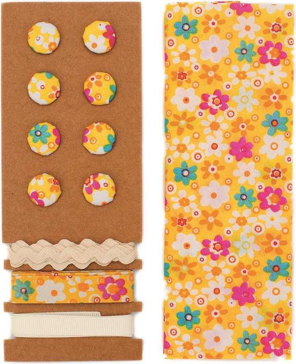 Image du produit Glorex Set de tissu jaune fleurs
