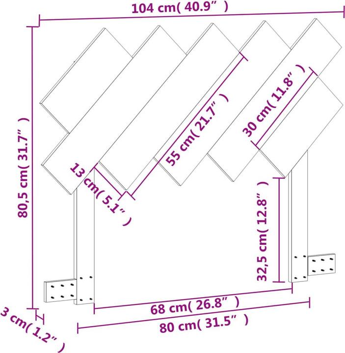 Immagine prodotto VidaXL Brigita (104 x 3 x 80,5 cm)