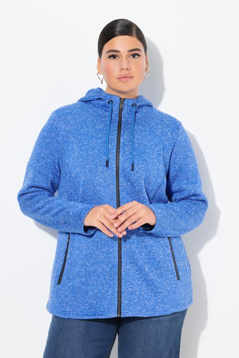 Produktbild Ulla Popken Strickfleece-Jacke, Kapuze, Reissverschlusstaschen (46, 48)