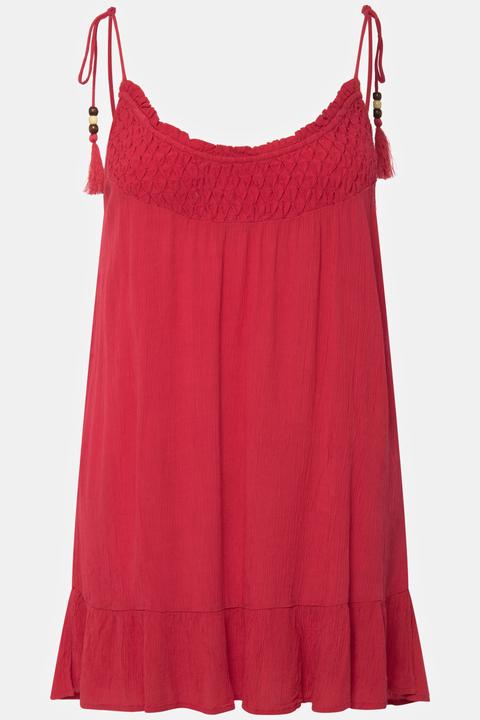 Actual product image Ulla Popken Textured Longline Spaghetti Strap Tank (46, 48)