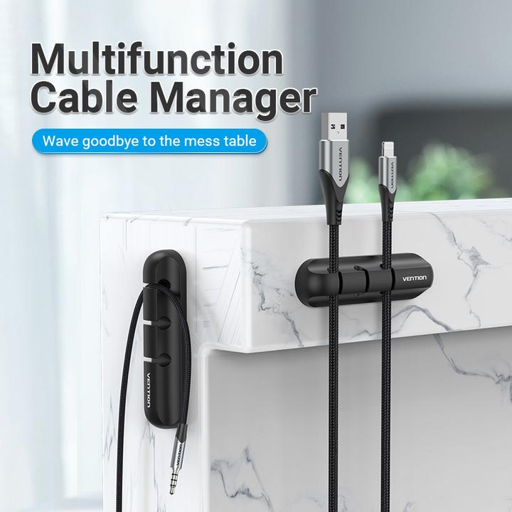 Immagine prodotto Vention Cable Manager KBTB0 per computer desktop con 3 porte, nero