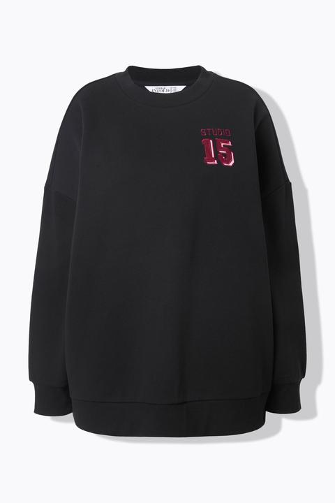 Produktbild Studio Untold Sweatshirt, oversized, Satin-Zahl, Ballonärmel (54)
