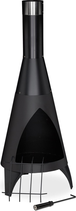 Actual product image Relaxdays Patio Heater with Poker
