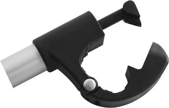 Actual product image Eufab Abnehmbarer Rahmenhalter, lang, abschliessbar, ø 2.5 cm (Black)