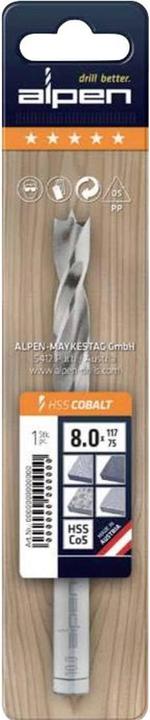 Produktbild Alpen Holzspiralbohrer 633 Ø 9 mm Gesamtlänge 125 mm HSS-Co5 (9 mm)