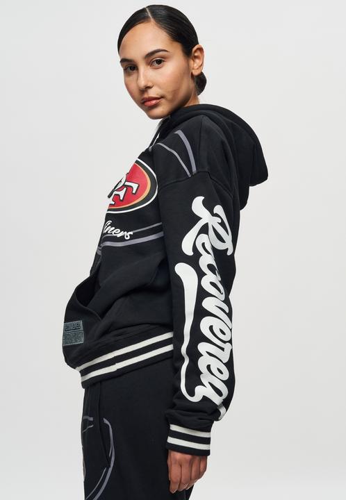 Actual product image Recovered Re:covered Fleece Hoody - PATCHES San Francisco 49ers (S)