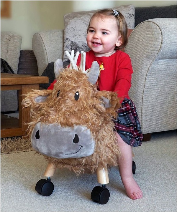 Actual product image little bird told me Hubert Animal Ride On