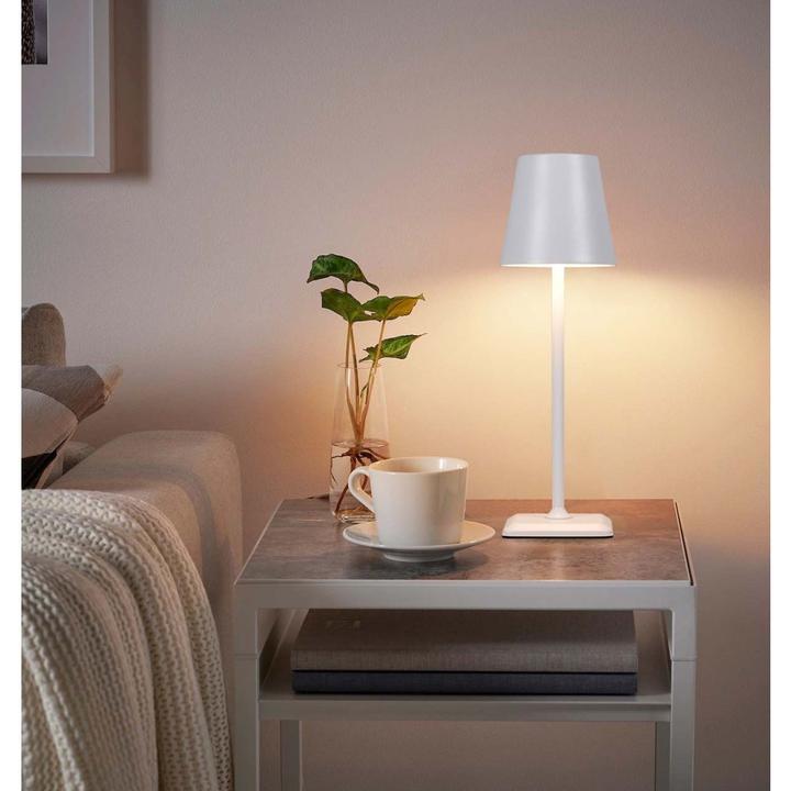 Actual product image Techly Kabellose LED-Tischleuchte Touch Weiss (320 lm)