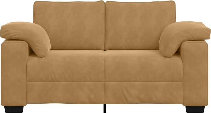 Produktbild vidaXL Zweisitzer-Sofa Braun 120 cm Samt