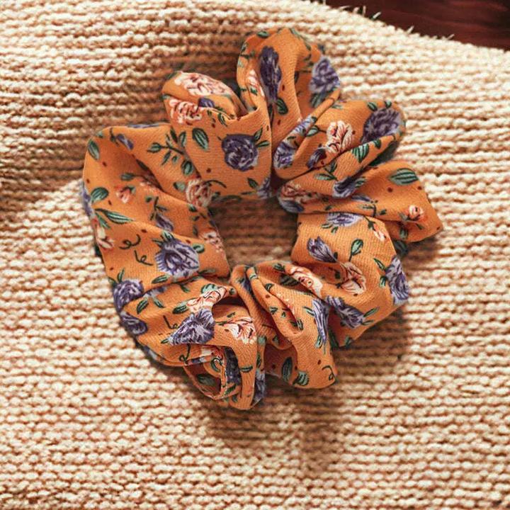 Image du produit Avizar Scrunchie Weiche Blumenstruktur Sierra (Élastiques à cheveux)