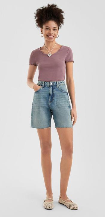 Actual product image S.Oliver Jeans-Hose Jeans-Shorts Mom / Relaxed Fit / High Rise (40)