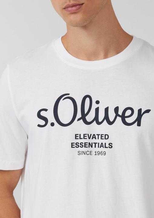 Produktbild s.Oliver T-Shirt Casual Bequem sitzend Logo T-Shirt (L)
