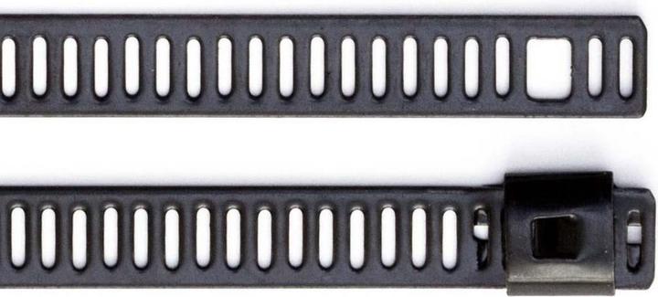 Actual product image RS PRO Cable tie stainless steel 225x7mm w. layer (Metal cable ties, 225 mm, 100 pcs.)