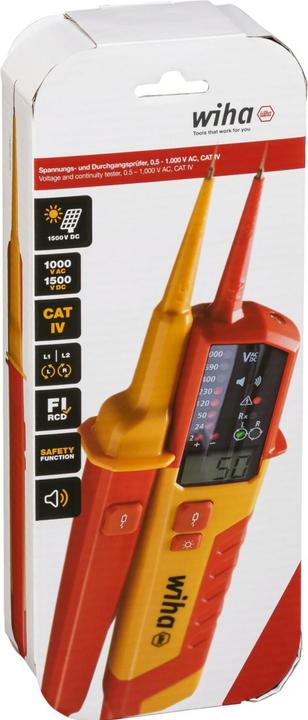 Produktbild Wiha Spannungs- und Durchgangsprüfer (CAT IV 600V, CAT III)