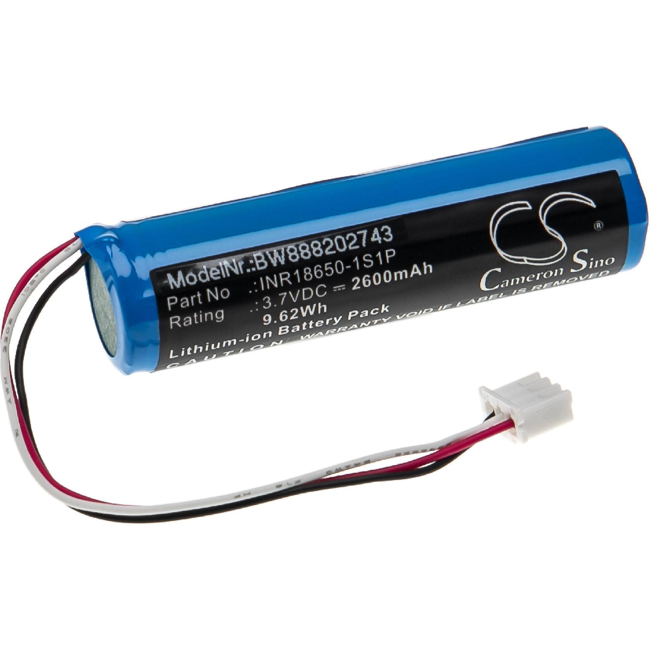 XCell Laserhelm-Akku als Ersatz für Theradome INR18650-1S1P - 2600mAh, 3,7V, Li-Ion (1 Stk., 2600 mAh), Batterien + Akku...