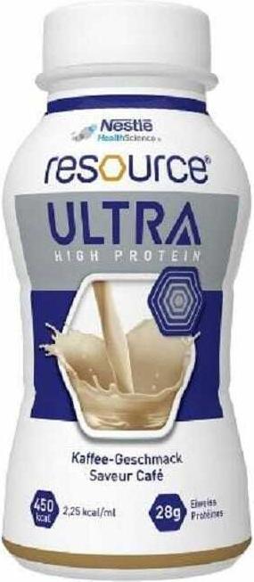 Actual product image Nestlé Resource Ultra + Coffee CH 4 Fl 200 ml (Coffee, 4 x)