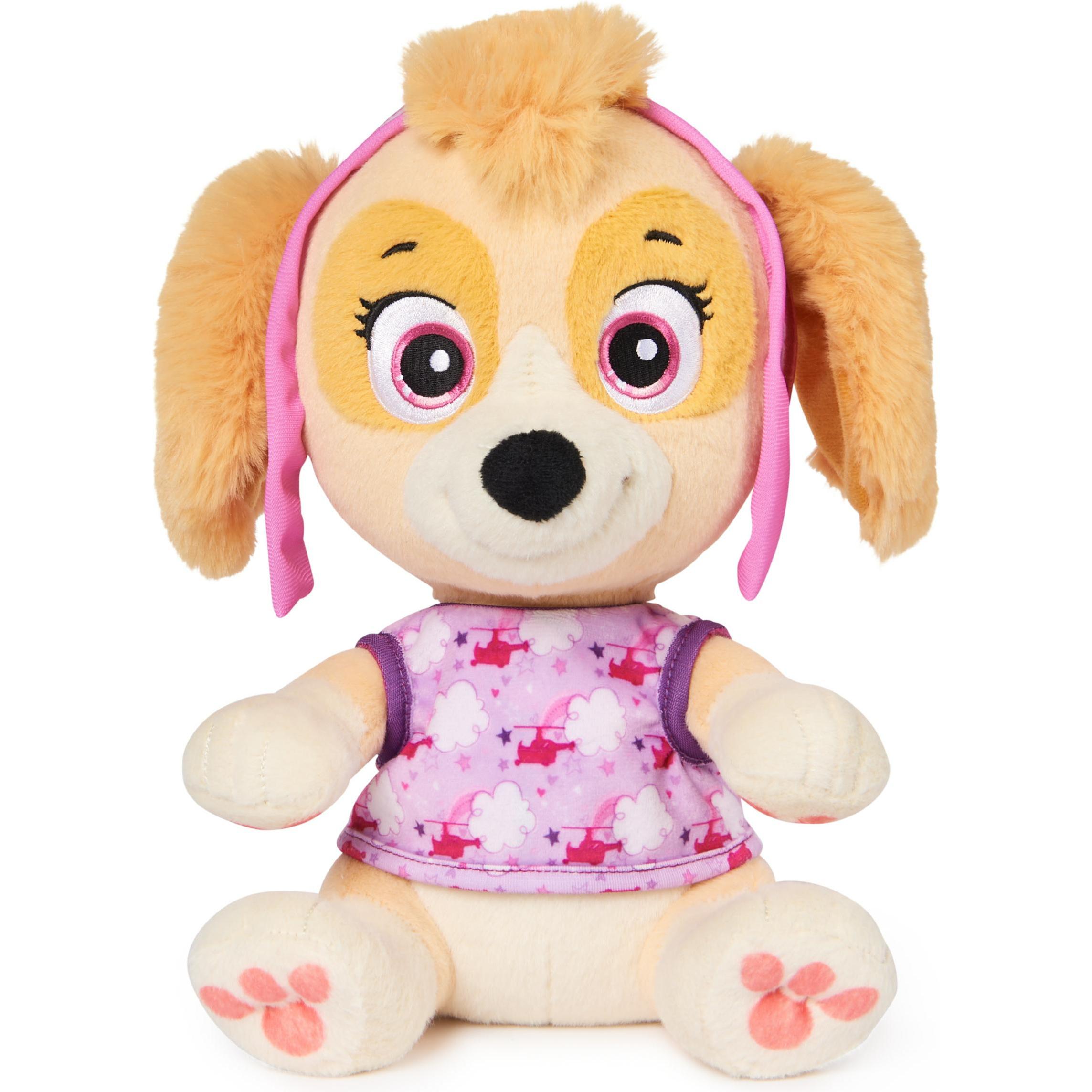 Spin Master Rosa/Beige Paw Patrol, La Morbida Skye Da Letto (23 Cm)