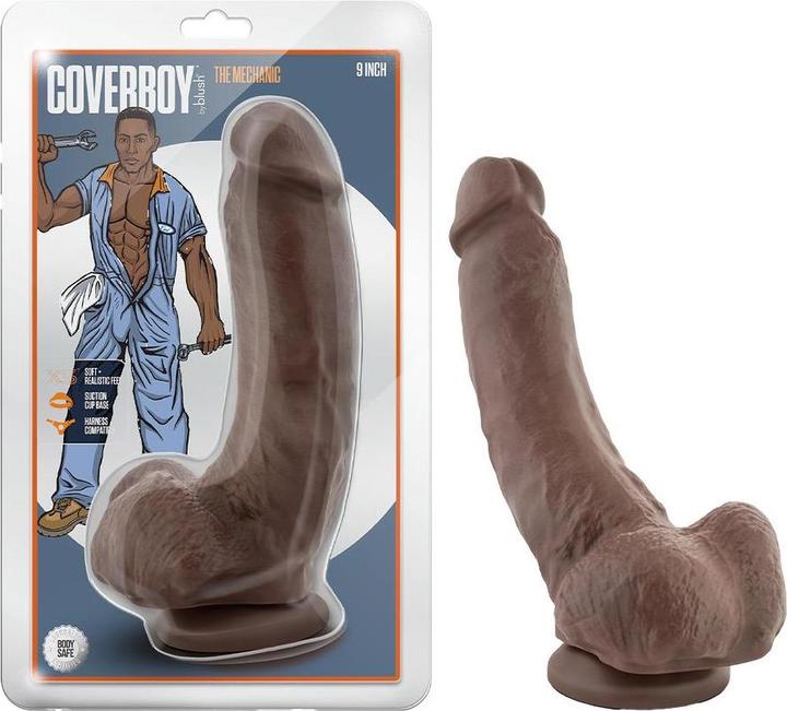 Image du produit Blush Coverboy The Mechanic - 9 Pouces Réaliste Suction Cup Harness Compatible Dildo Sex Toy pour Hommes