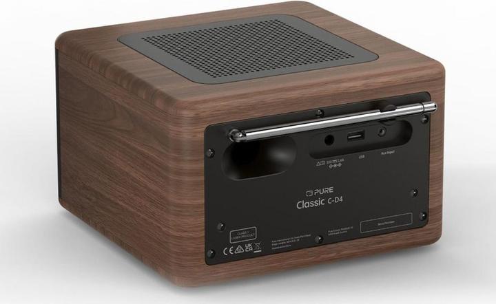 Actual product image Pure Classic C-D4 Coffee Brown/Walnut EU/UK (FM, Web radio, DAB+, Wi-Fi, Bluetooth)