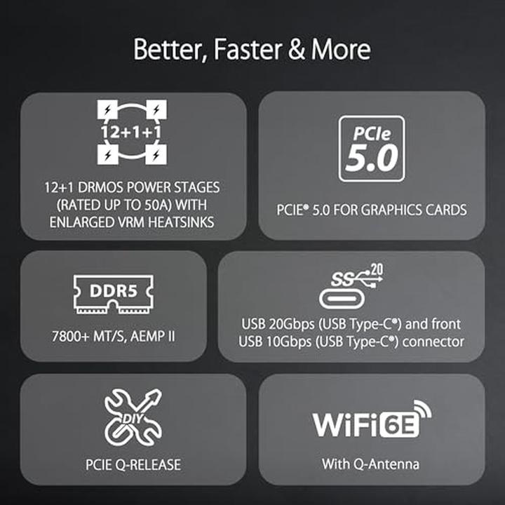 Produktbild ASUS TUF GAMING B760M-PLUS WIFI II (LGA 1700, Intel B760, mATX)