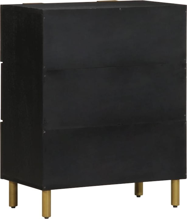 Image du produit VidaXL Buffet avec tiroirs Commode Buffet Armoire Noir Bois composite (60 x 33 x 75 cm)