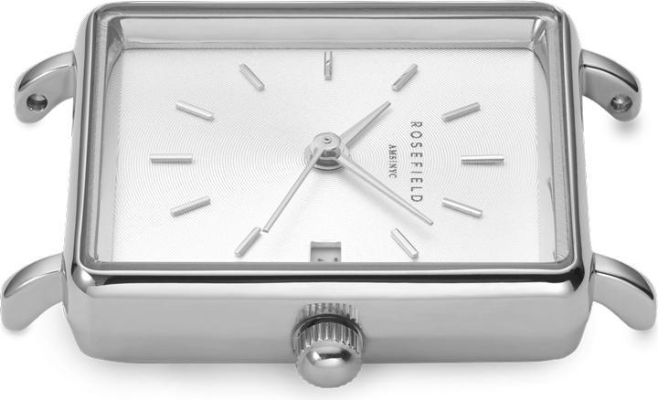 Produktbild Rosefield The Mini Boxy White Sunray Silver (Analoguhr, 22 mm)